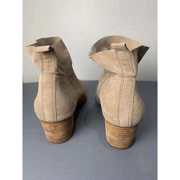 Steve Madden Womens Taupe Suede Ankle Boots Size 9.5 - Picture 3 of 8